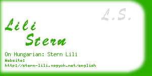 lili stern business card